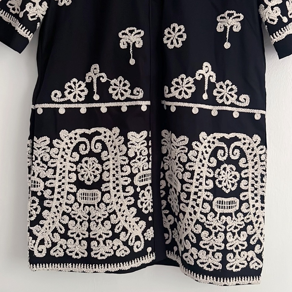 SOLD - Anthropologie Maeve Short-Sleeve Collared Mini Shirt Dress - Picture 10 of 15